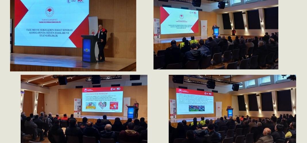 Sebze Meyve Toptancı Hali İşletmelerine Pestisit Kalıntıları, Hijyen Esasları ve İzlenebilirlik Eğitimi Verildi